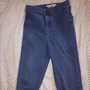 Topshop blue Joni jeans